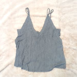 NWOT Tobi Striped Tie Back Top